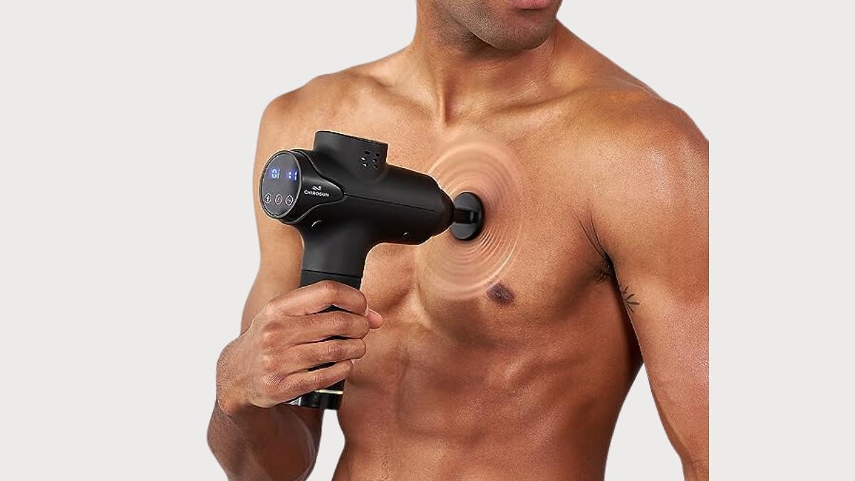 Olvídate de los dolores musculares con esta pistola de masaje: ¡ahora a mitad de precio!