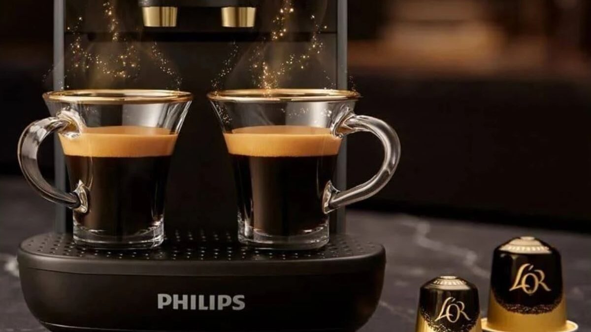 Cafetera de cápsulas con volumen de café regulable modelo L'Or Barista de  Philips