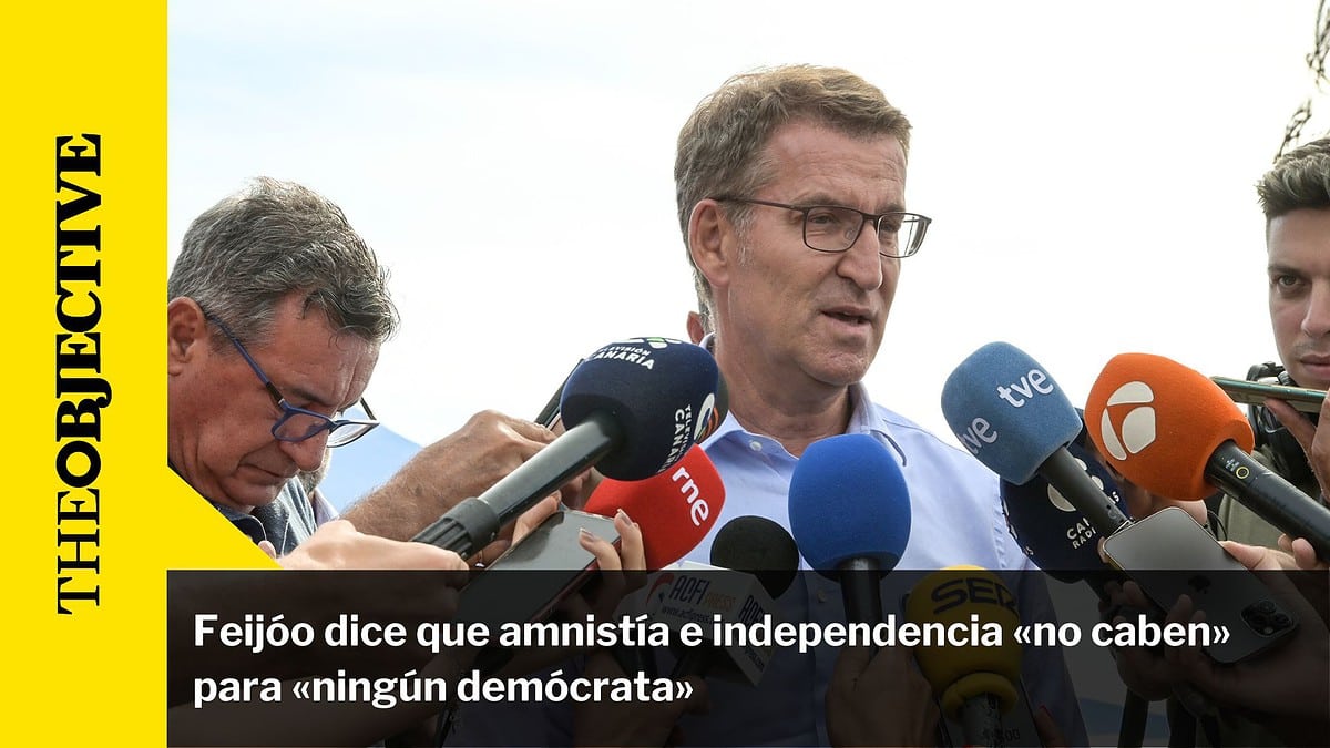 Feijóo dice que amnistía e independencia «no caben» para «ningún demócrata»