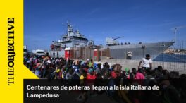 Centenares de pateras llegan a la isla italiana de Lampedusa