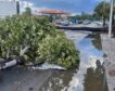 Un «reventón húmedo» se ceba con Burriana (Castellón): deja árboles arrasados y rescates