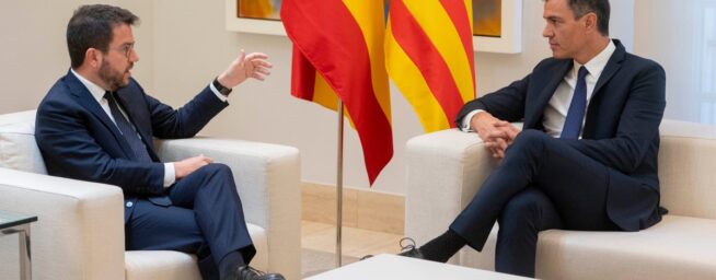 Temor en el PSOE a que Aragonès «busque protagonismo» e inicie una escalada con Junts