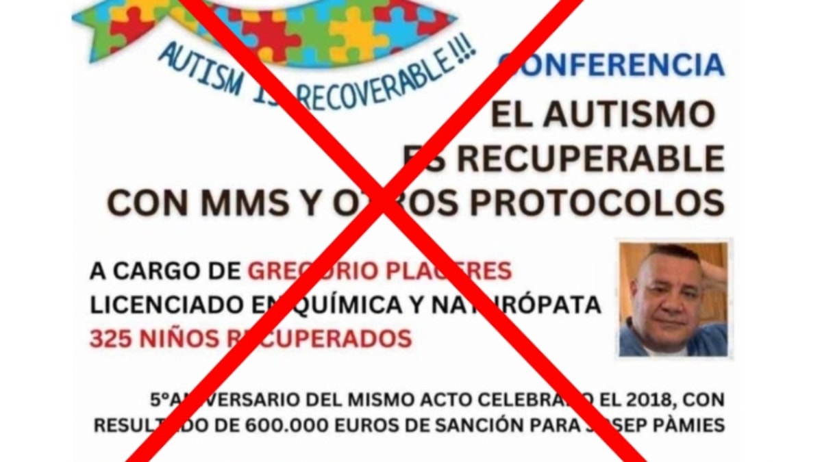 Cataluña prohíbe una conferencia que promueve la lejía como cura del autismo
