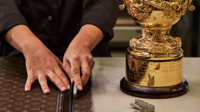 El baúl de Louis Buitton para la Copa Mundial de Rugby
