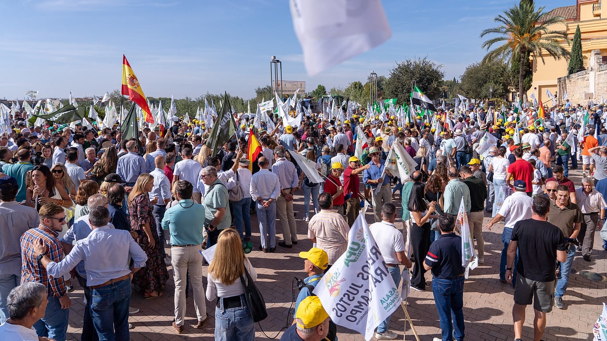6.000 agricultores y ganaderos se manifiestan contra las políticas de Bruselas en Córdoba
