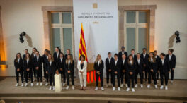 El FC Barcelona Femenino recibe la Medalla de Honor en la categoría Oro del Parlament de Catalunya