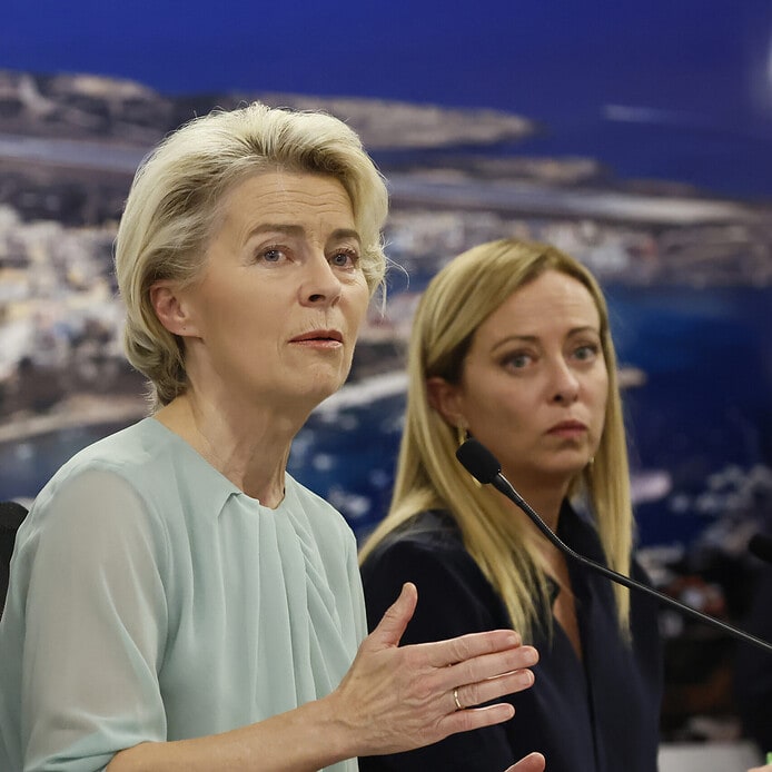 Von der Leyen presenta un plan de acción para Lampedusa que incluye las deportaciones