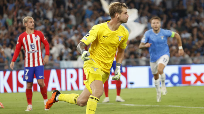 Un gol del portero de la Lazio en el último minuto deja al Atleti a las puertas del triunfo en Roma
