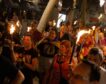 Abucheos y gritos de «traidores» a ERC en un acto de madrugada de la Diada en Barcelona