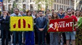 Silbidos y abucheos contra ERC en un acto de la Diada presidido por Aragonès