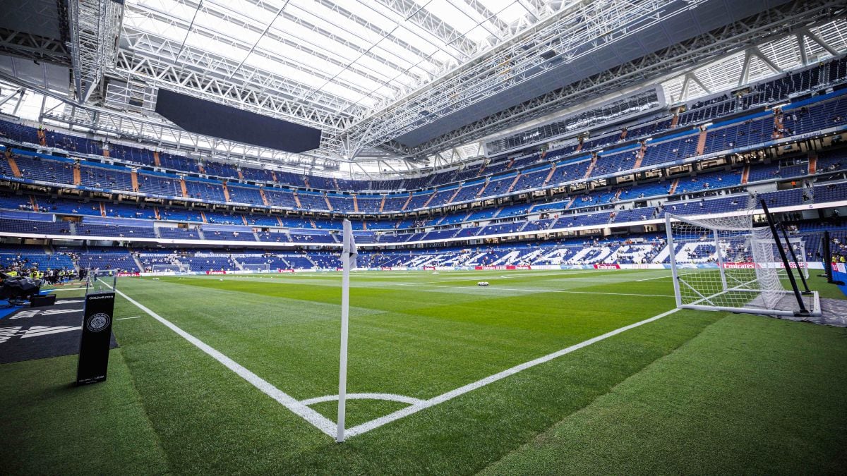 Goteras en el nuevo Bernabéu: la lluvia provoca fugas de agua en el primer partido de liga