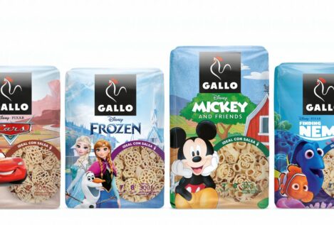 Grupo Gallo lanza una nueva línea de pasta infantil con personajes Disney