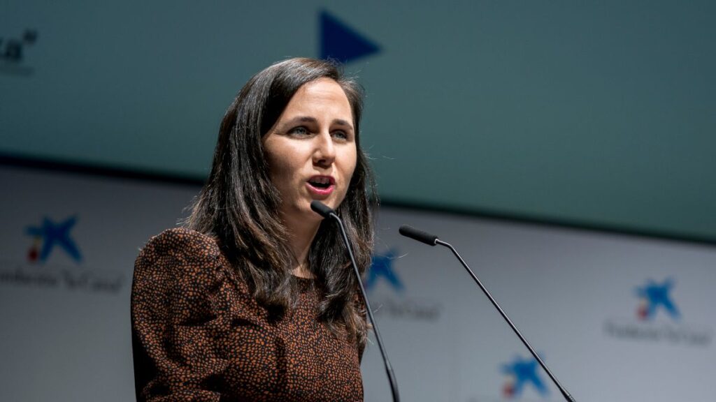 La secretaria general de Podemos y ministra de Derechos Sociales y Agenda 2030 en funciones, Ione Belarra.