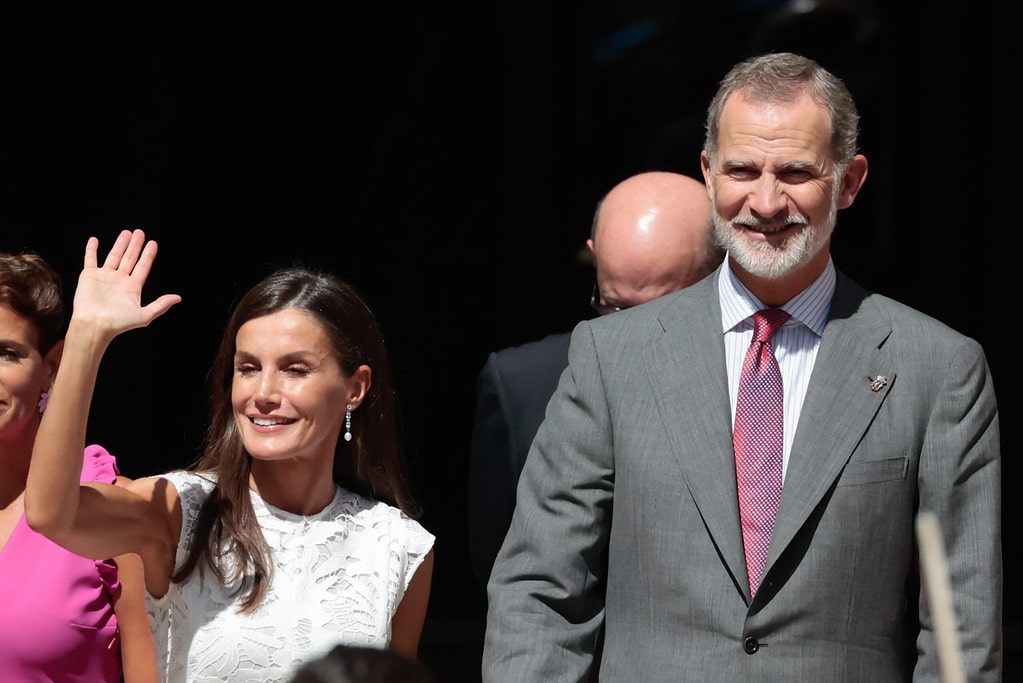 La reina Letizia y Felipe VI en Pamplona