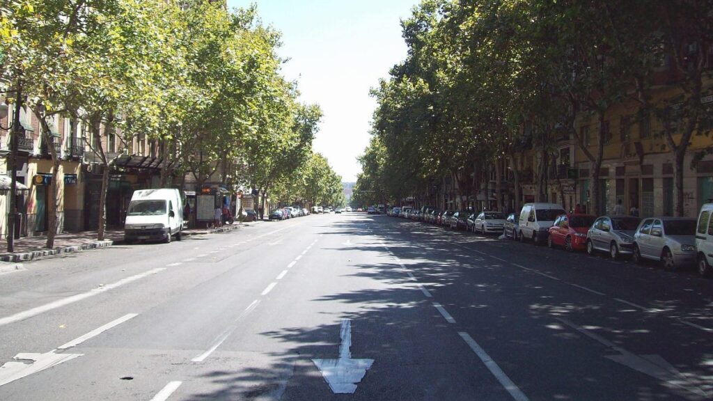 Paseo de las Delicias en Arganzuela, Madrid