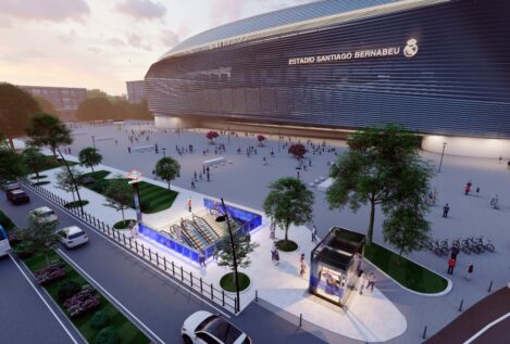 Ayuso modernizará el metro del Bernabéu con un diseño inspirado en el Real Madrid