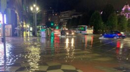 Santander, inundada por la lluvia y trombas de agua