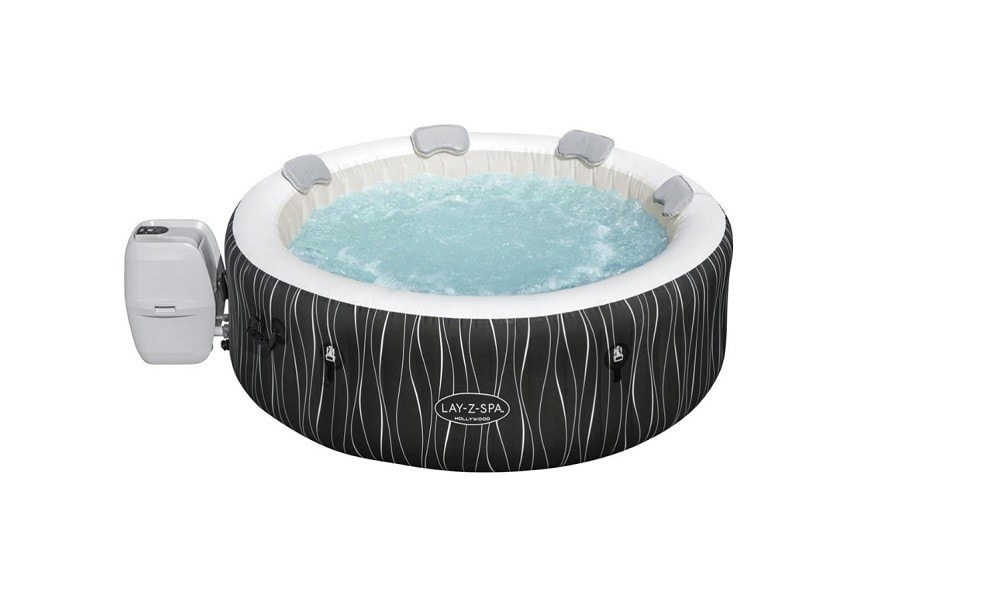 Jacuzzi inflable con almohadas