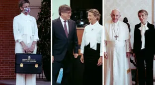 Yolanda Díaz agasajó a Puigdemont con su 'look' de las grandes ocasiones