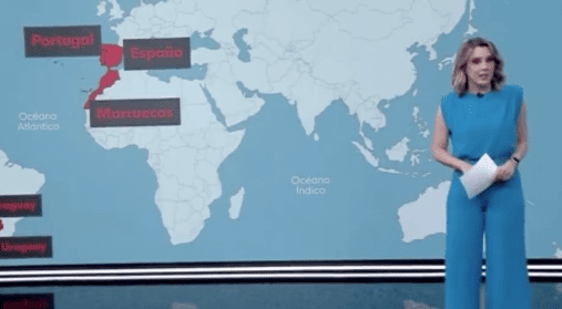 TVE proyecta un mapa de Marruecos que incluye al Sáhara Occidental en su territorio