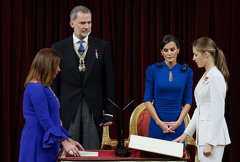 La princesa Leonor jura la Constitución y ya es la heredera al trono de España