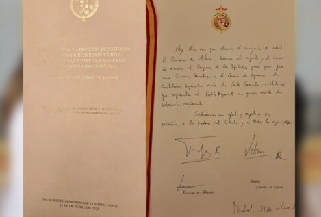 La firma del Rey y la Princesa en el Congreso: la soberanía reside en «el Pueblo Español»