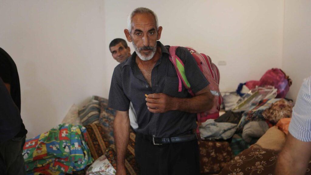 Palestino desplazado desde Gaza a Hebrón (Cisjordania)