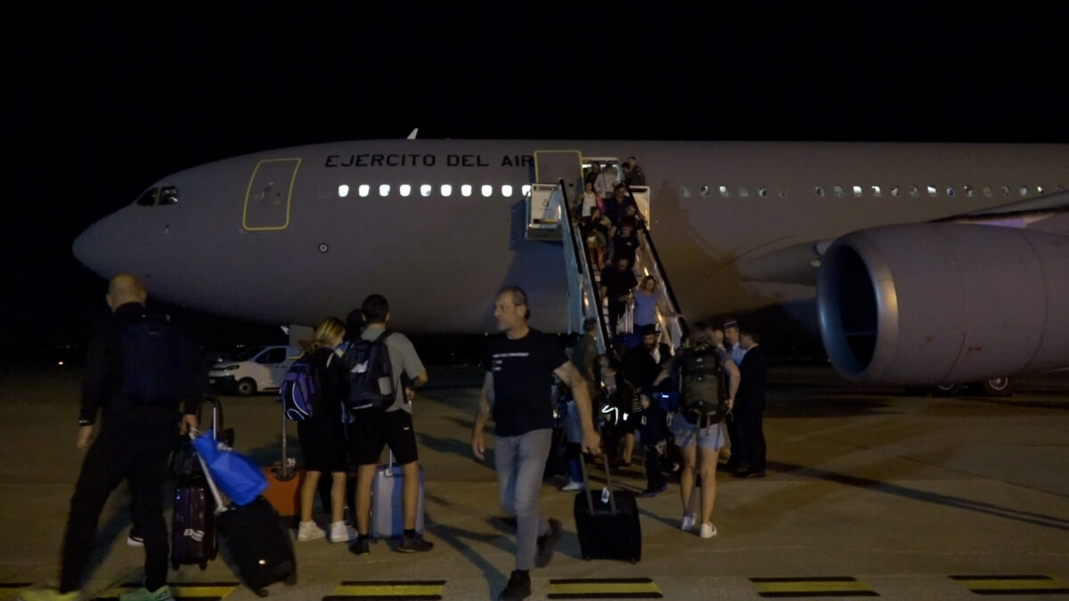 Llega a Madrid el primer avión militar con 200 evacuados desde Israel