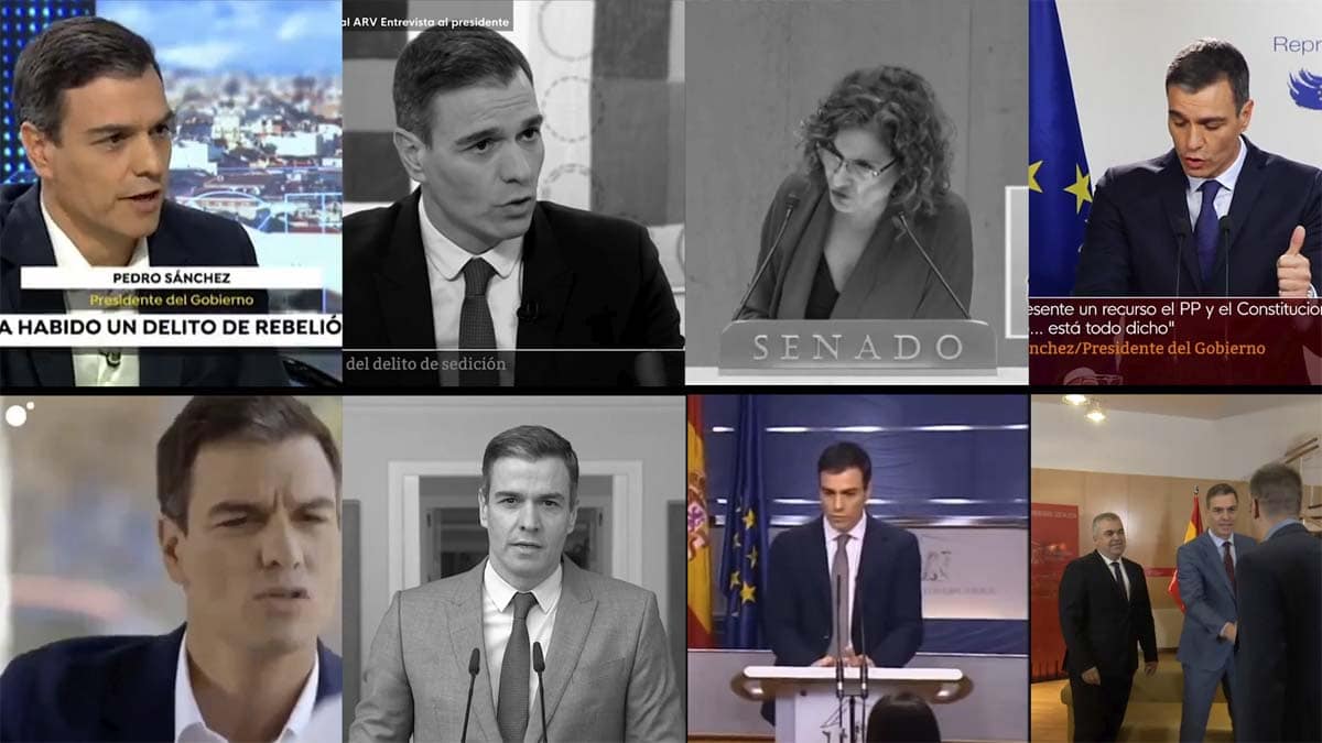 Los 16 «cambios de opinión» del Gobierno de Pedro Sánchez