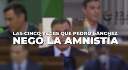 Las cinco veces que Pedro Sánchez negó la amnistía