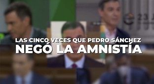 Las cinco veces que Pedro Sánchez negó la amnistía