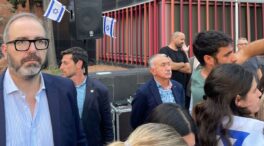 Pepe Álvarez (UGT) asiste a una manifestación proisraelí donde se pedía la dimisión de Díaz