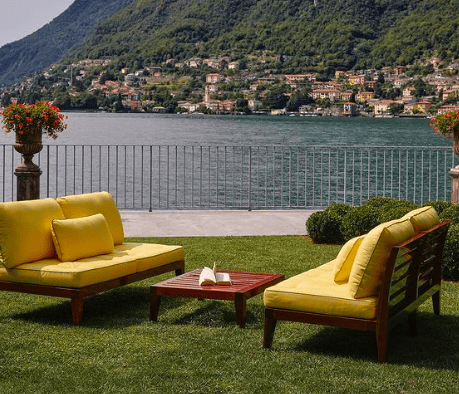 El exterior de la vivienda en el Lago di Como