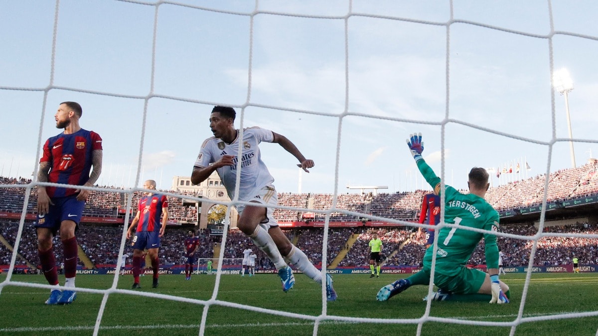 Bellingham se corona en el clásico: doblete para remontar ante el Barça y colocar líder al Madrid