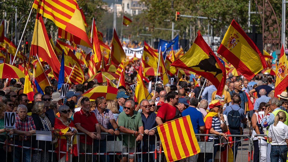 300.000 personas se manifiestan contra la amnistía en Barcelona