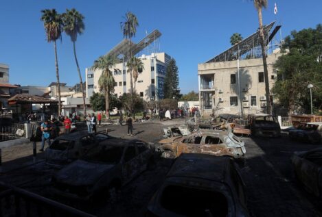 El bombardeo al hospital Al-Ahli de Gaza, en imágenes