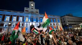 Políticos de Sumar y Podemos se concentran en Madrid en defensa del pueblo palestino