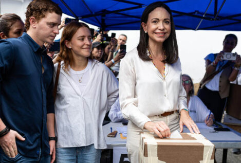 La oposición venezolana elige por amplia mayoría a Corina Machado como candidata