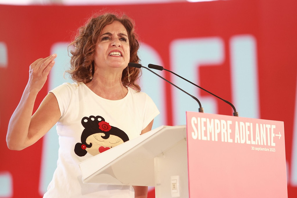 La vicesecretaria general del PSOE y ministra de Hacienda en funciones, María Jesús Montero, organismo desde que depende la SEPI.