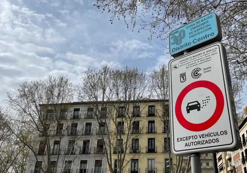 Zona de bajas emisiones en Madrid