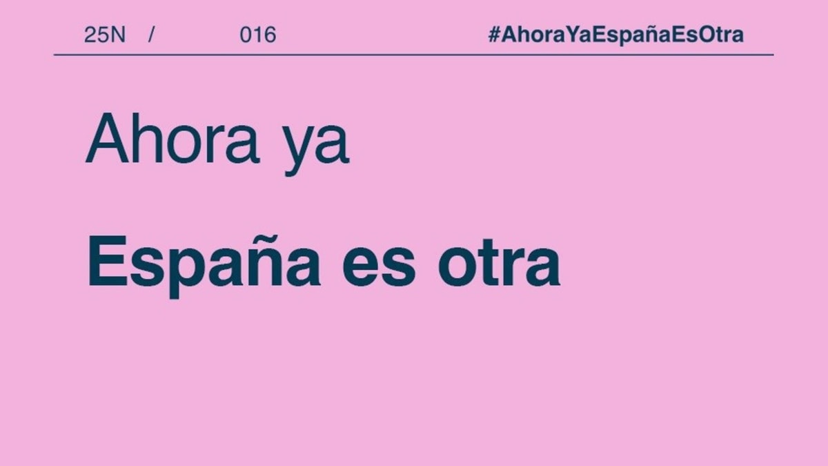 Igualdad lanza la campaña ‘Ahora ya España es otra’ por el 25N