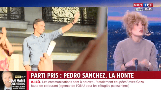 «Pedro Sánchez, la vergüenza»: así califica una televisión francesa la investidura del socialista