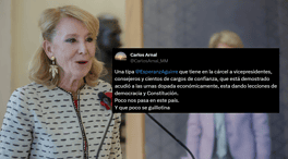 Esperanza Aguirre demandará a un portavoz de Más Madrid por sugerir guillotinarla