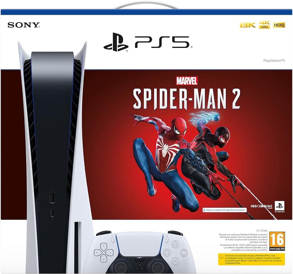 Consola de videojuegos PlayStation 5 + Spider-Man 2