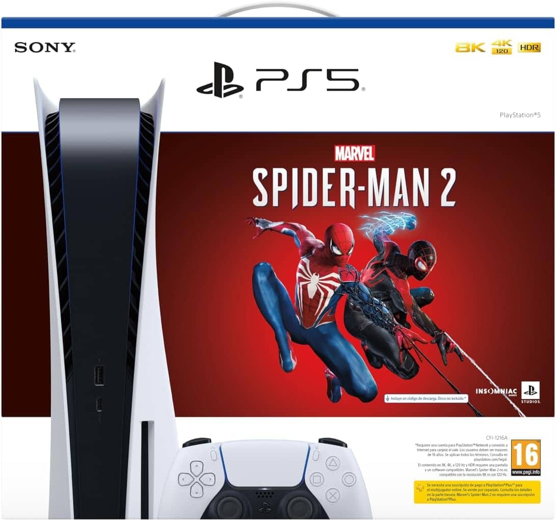 Consola de videojuegos PlayStation 5 + Spider-Man 2