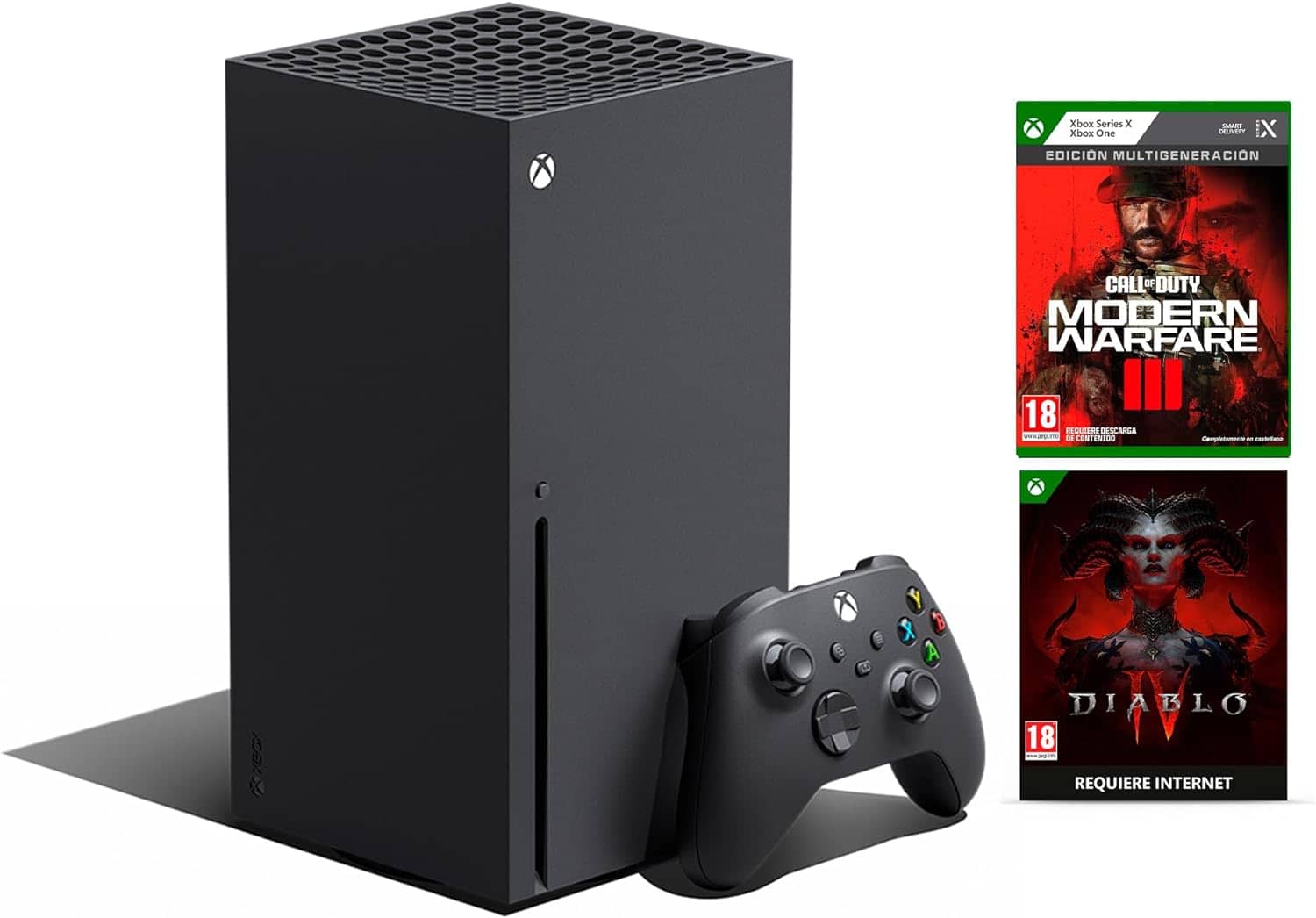 Consola de videojuegos Xbox Series X Diablo IV y Call Of Duty Modern Warfare III Bundle