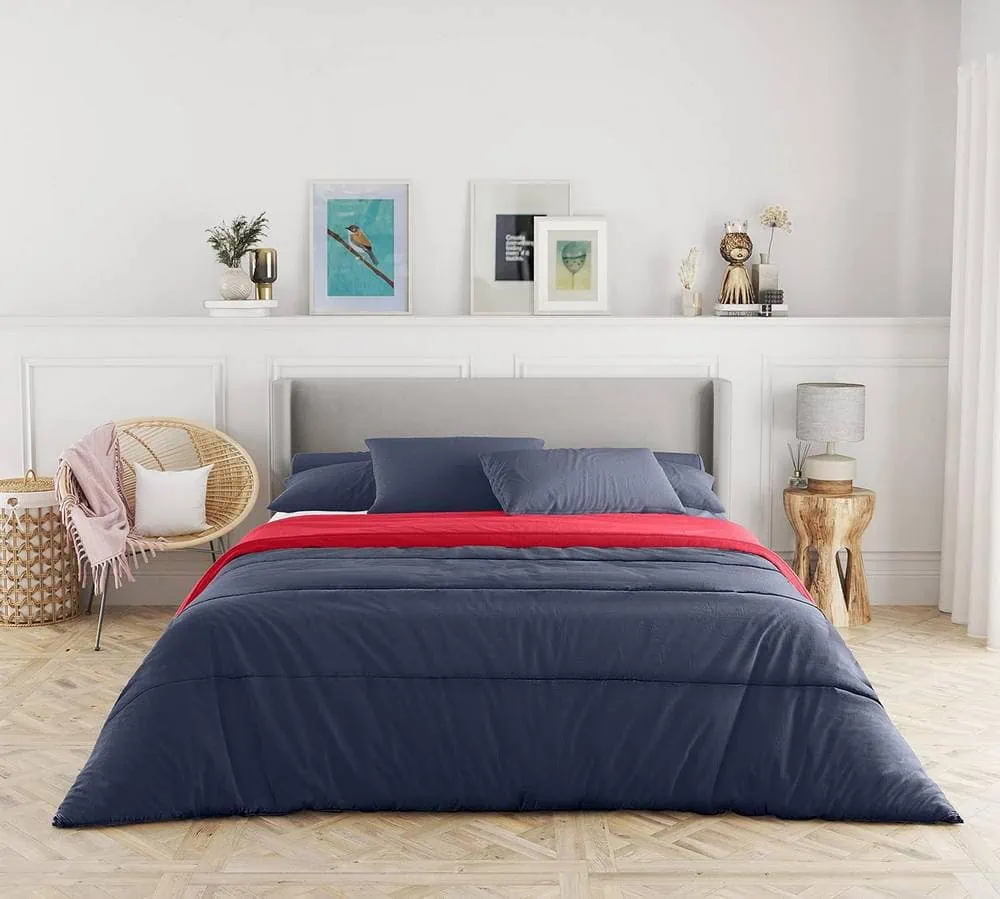 Homyrium Edredón Cama 135/150 De Plumón Nórdico Relleno Natural 2400 G 200×200 Cm De Invierno, Cálido Y Grueso, Lavable, Certificado Oeko-Tex Y RDS – Blanco