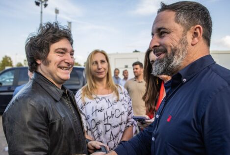 Javier Milei muestra su apoyo a Vox y pide el voto de los 166.000 gallegos en Argentina