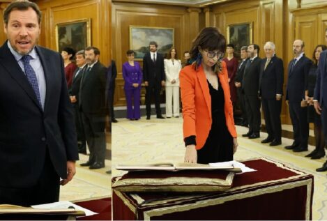 Óscar Puente y Ana Redondo prometen sus cargos de ministros ante el Rey