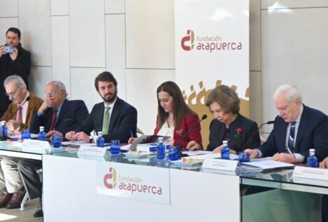 La reina Sofía preside el Patronato de la Fundación Atapuerca en Burgos